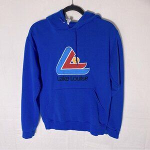 Vintage Jerzees Blue Lake Louise Pullover Hoodie S